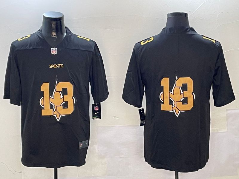 Men New Orleans Saints #13 No Name Black 2024 Nike Limited NFL Jersey style 01024->green bay packers->NFL Jersey